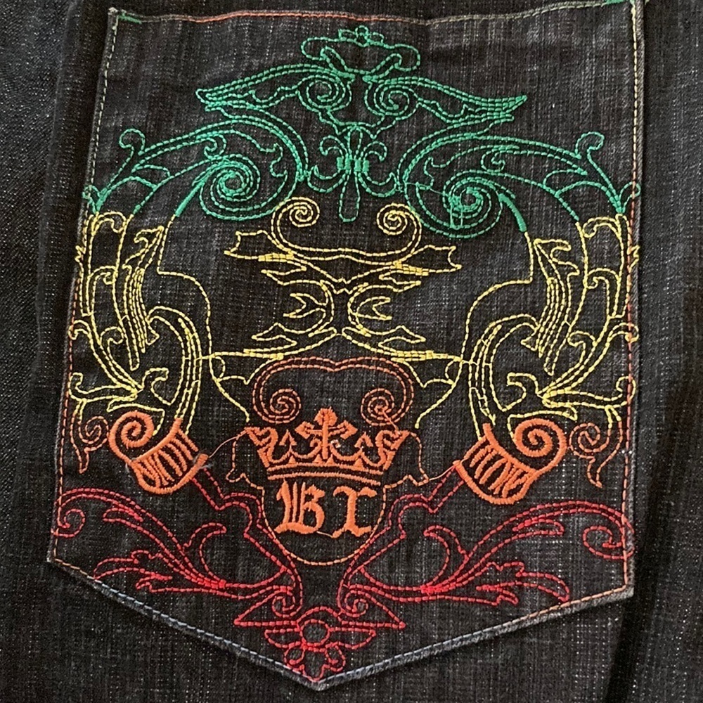 Brooklyn Express denim shirts. Size 40. Rainbow stitching.  Box‎ A3